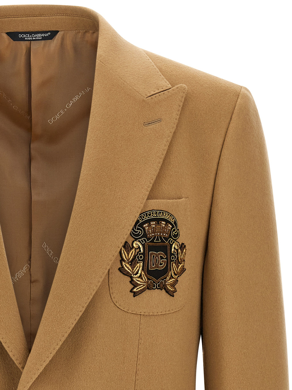 Dolce & Gabbana Beige Cashmere Blazer