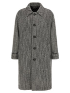 Dolce & Gabbana Multicolor Virgin Wool Coat