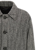 Dolce & Gabbana Multicolor Virgin Wool Coat