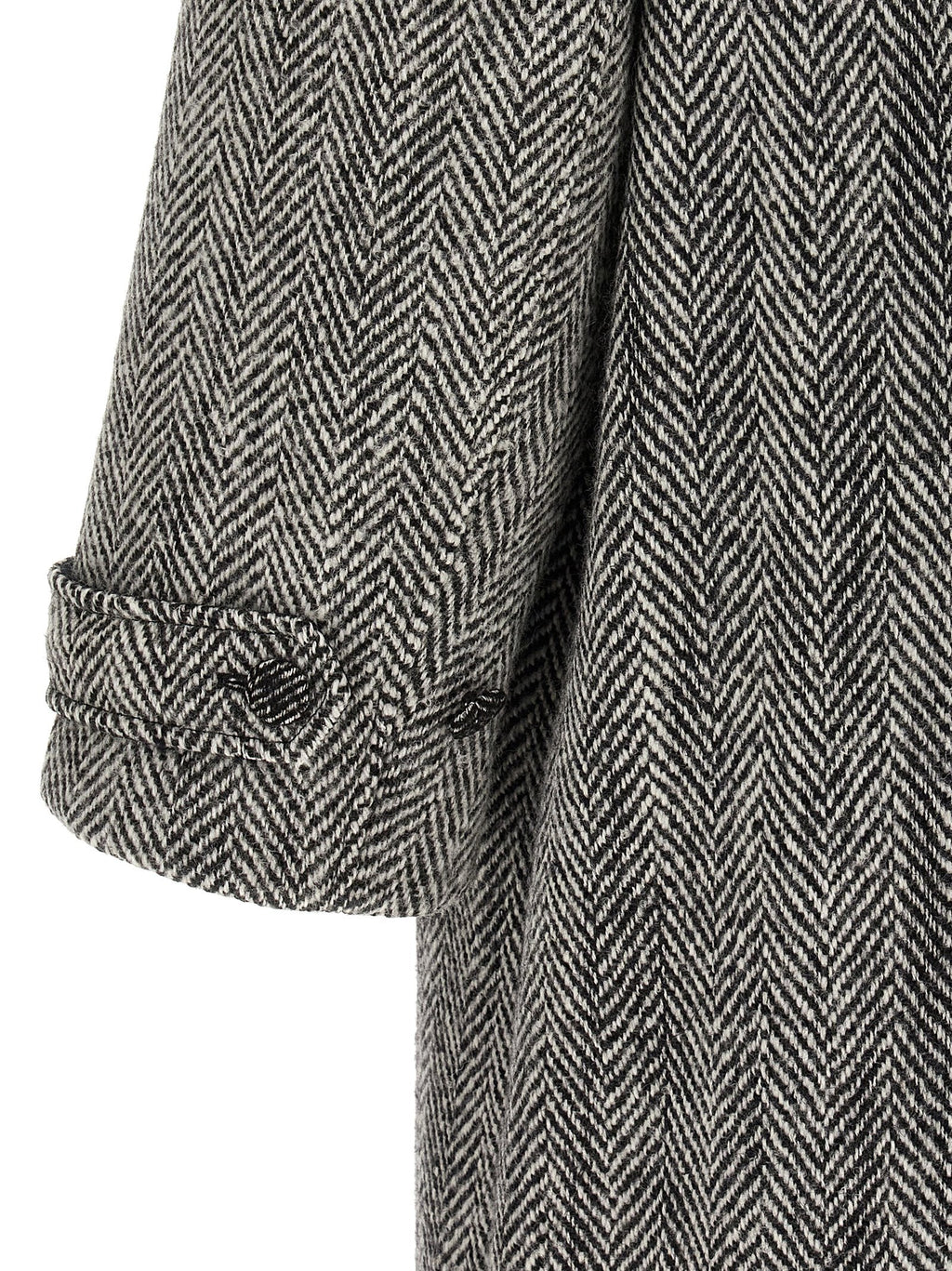 Dolce & Gabbana Multicolor Virgin Wool Coat