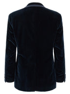 Dolce & Gabbana Blue Cotton Blazer
