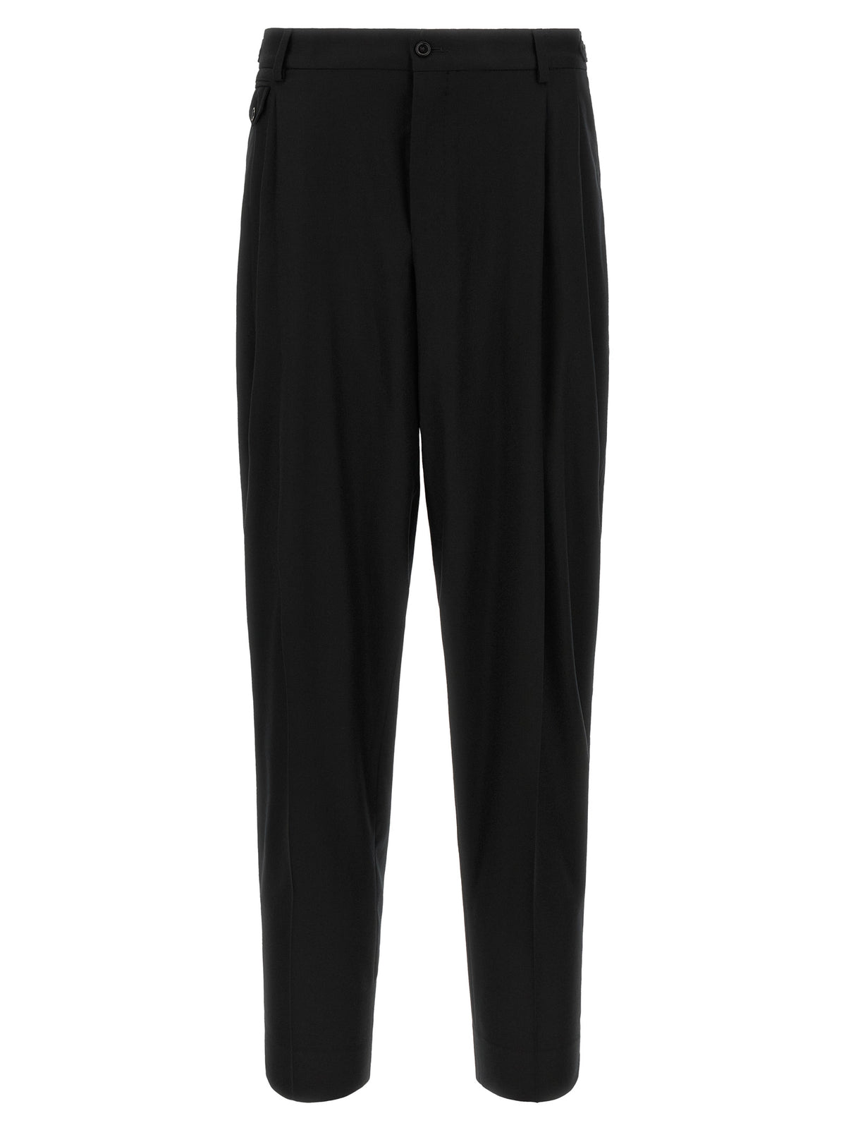 Dolce & Gabbana Black Virgin Wool Dress Pants