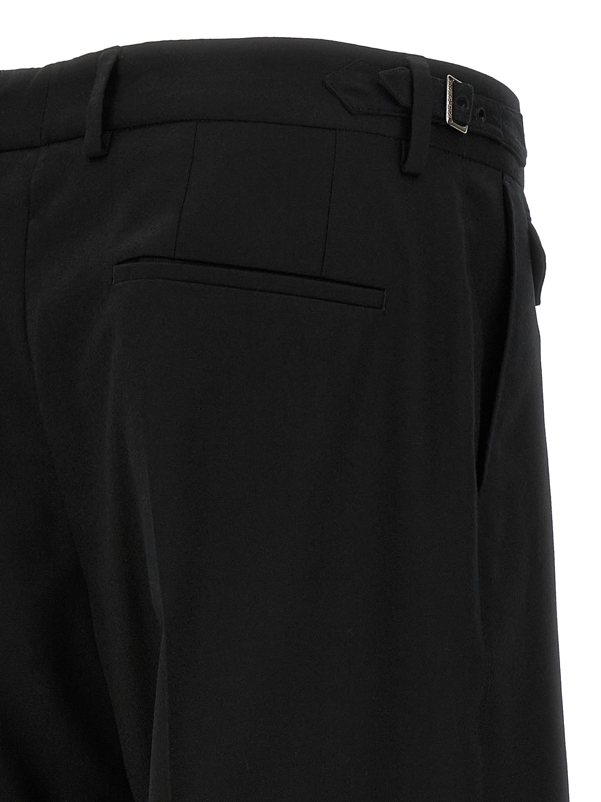 Dolce & Gabbana Black Virgin Wool Dress Pants