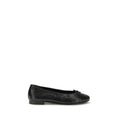 Tory Burch Black Calf Leather Bos Taurus Ballet Flats