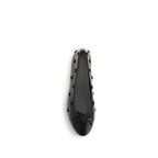 Tory Burch Black Calf Leather Bos Taurus Ballet Flats