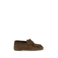 Saint Laurent Brown Suede Leather Slip-On Loafers