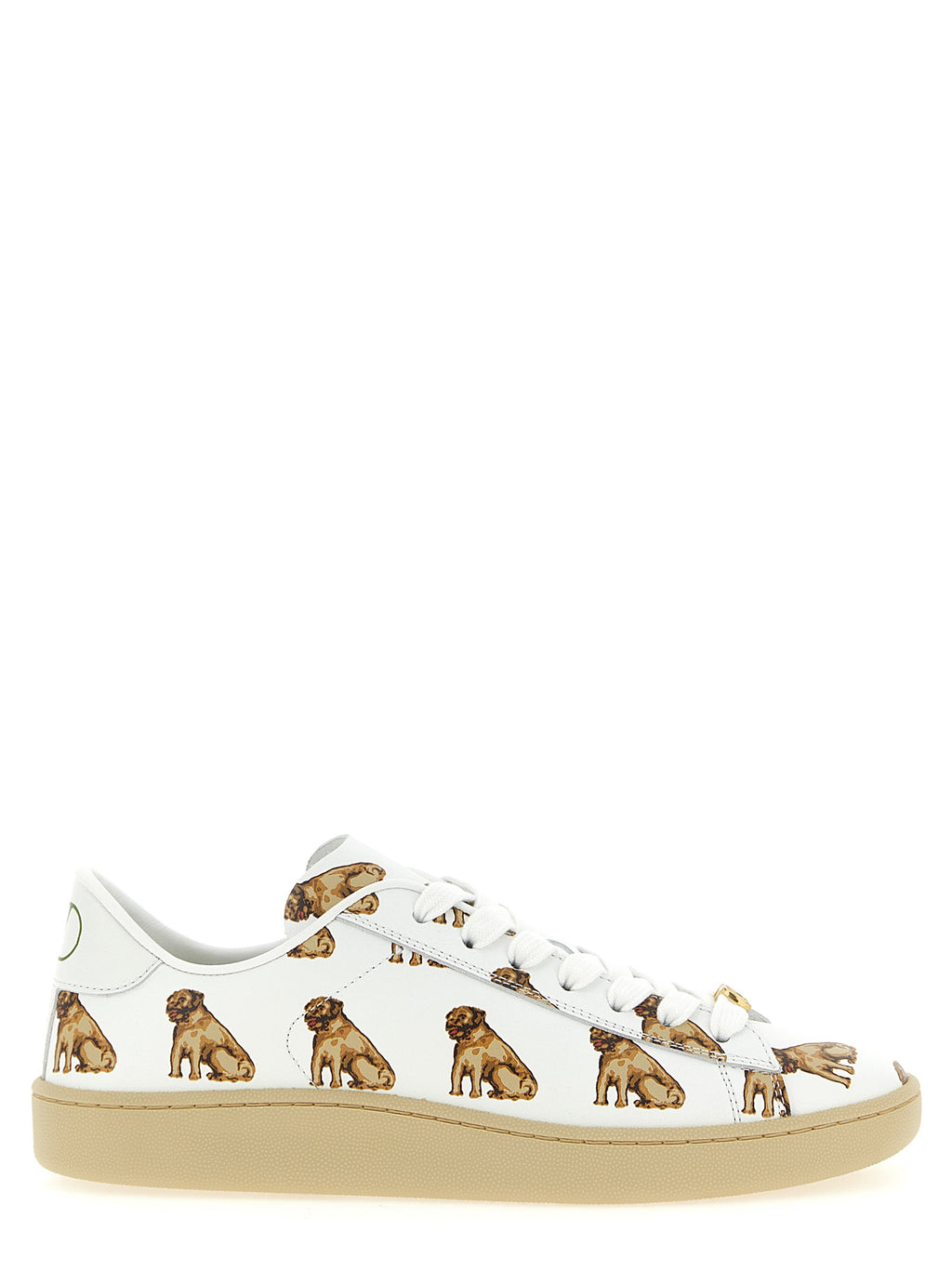 Valentino Garavani White Calfskin Low Top Sneakers