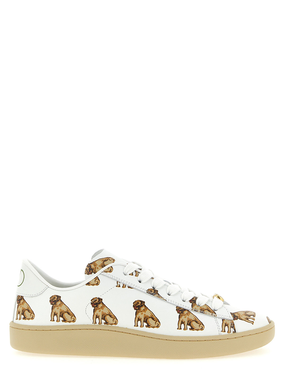 Valentino Garavani White Calfskin Low Top Sneakers