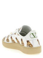 Valentino Garavani White Calfskin Low Top Sneakers