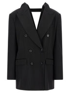 Dolce & Gabbana Black Virgin Wool Blazer