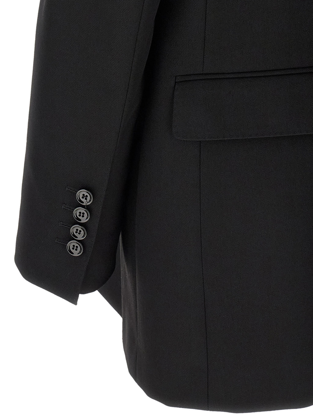 Dolce & Gabbana Black Virgin Wool Blazer