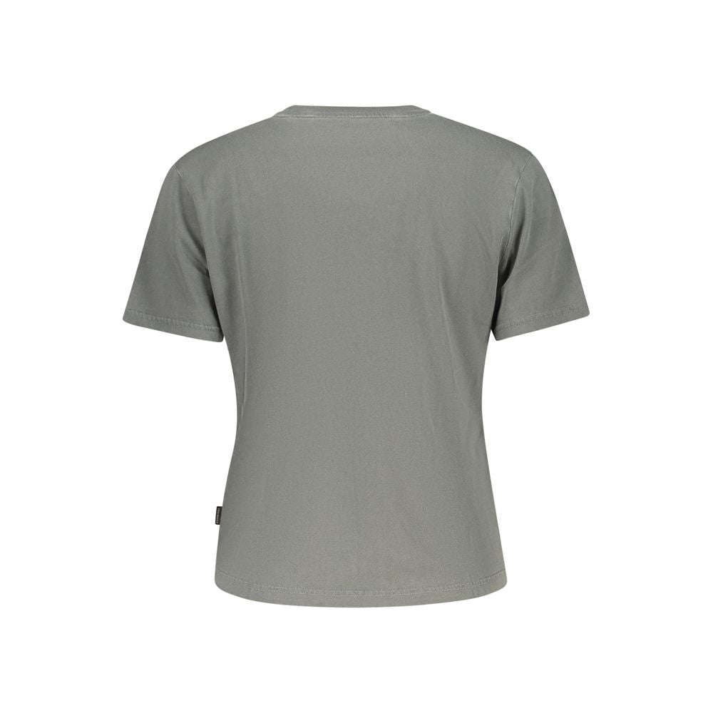 Converse Grey Cotton Women's T-Shirt