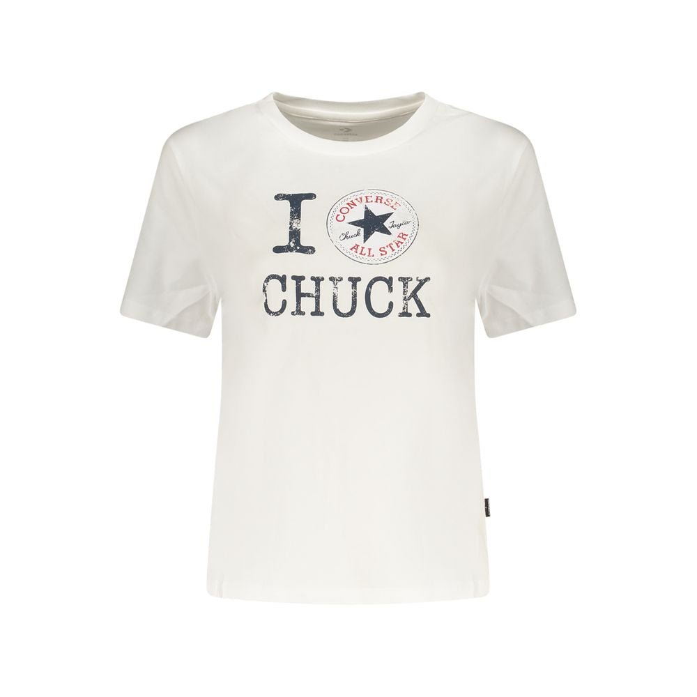 Converse White Cotton T-Shirt