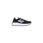 EA7 Emporio Armani Black And White Polyethylene Athletic Sneakers