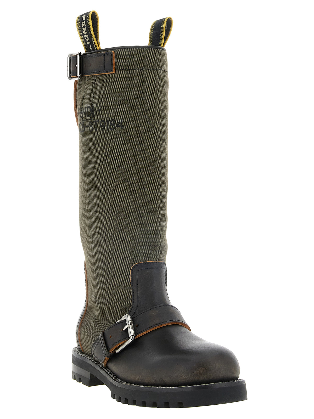 Fendi Bicolor Calfskin Over The Knee
