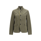 Fendi Bicolor Cotton Full-Length Jacket