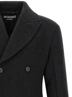 Jacquemus Gray Virgin Wool Coat