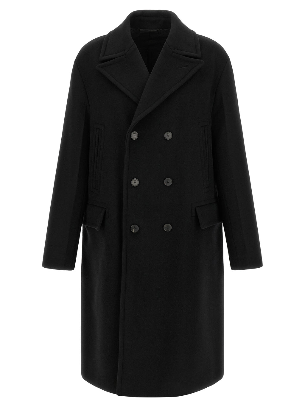 Fendi Black Virgin Wool Coat