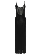 Saint Laurent Black Viscose Long Dress