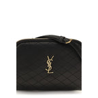 Saint Laurent Black Calf Leather Bos Taurus Shoulder Bag