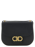 Ferragamo Black Calfskin Crossbody Bag