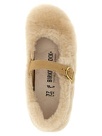 Birkenstock Beige Leather Ballet Flats