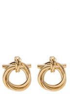 Ferragamo Gold Brass Earrings