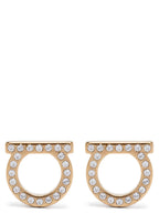 Ferragamo Gold Brass Earrings