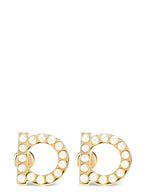 Ferragamo Gold Brass Earrings