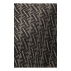 Fendi Black Wool Oves Aries Scarf