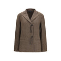 Giorgio Armani Brown Wool Oves Aries Full-Length Jacket