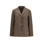 Giorgio Armani Brown Wool Oves Aries Full-Length Jacket