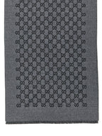 Gucci Gray Wool Scarf