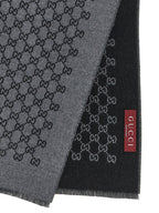 Gucci Gray Wool Scarf