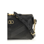 Valentino Garavani Black Napa Leather / Calf Bos Taurus Shoulder Bag