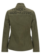 Fendi Bicolor Cotton Full-Length Jacket