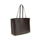 Tory Burch Brown Calf Leather Bos Taurus Handbag