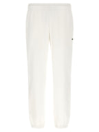 Lacoste White Cotton Joggers (Workout Pants)