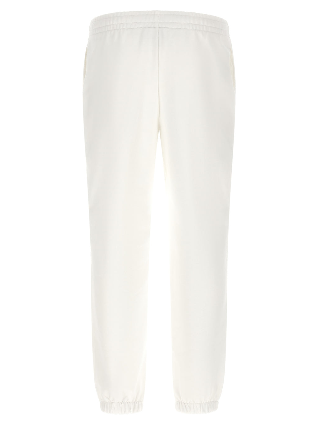 Lacoste White Cotton Joggers (Workout Pants)