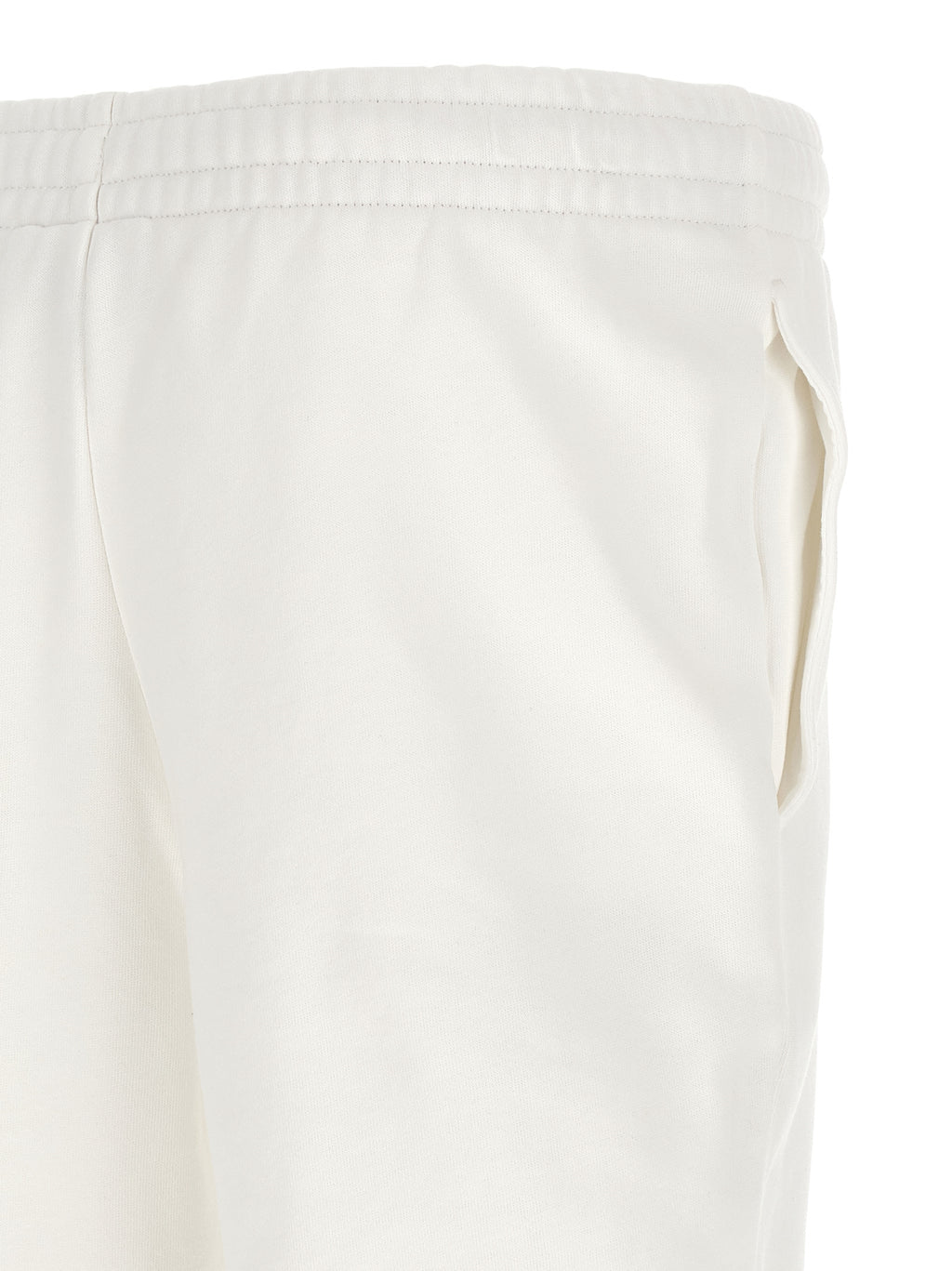 Lacoste White Cotton Joggers (Workout Pants)