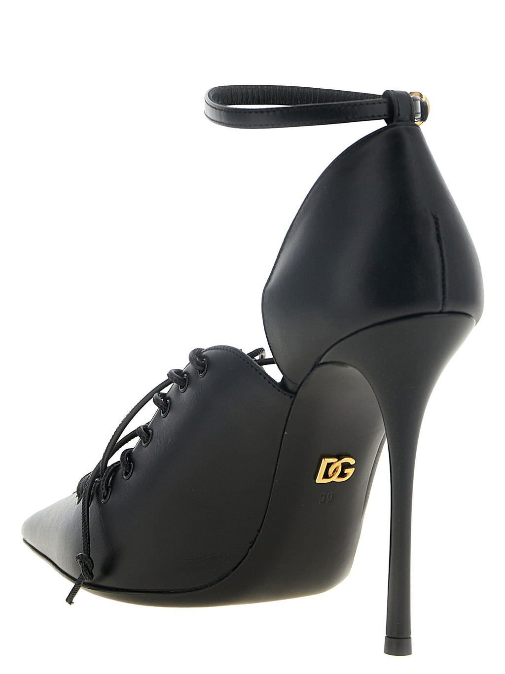 Dolce & Gabbana Black Calfskin High Heel Pumps