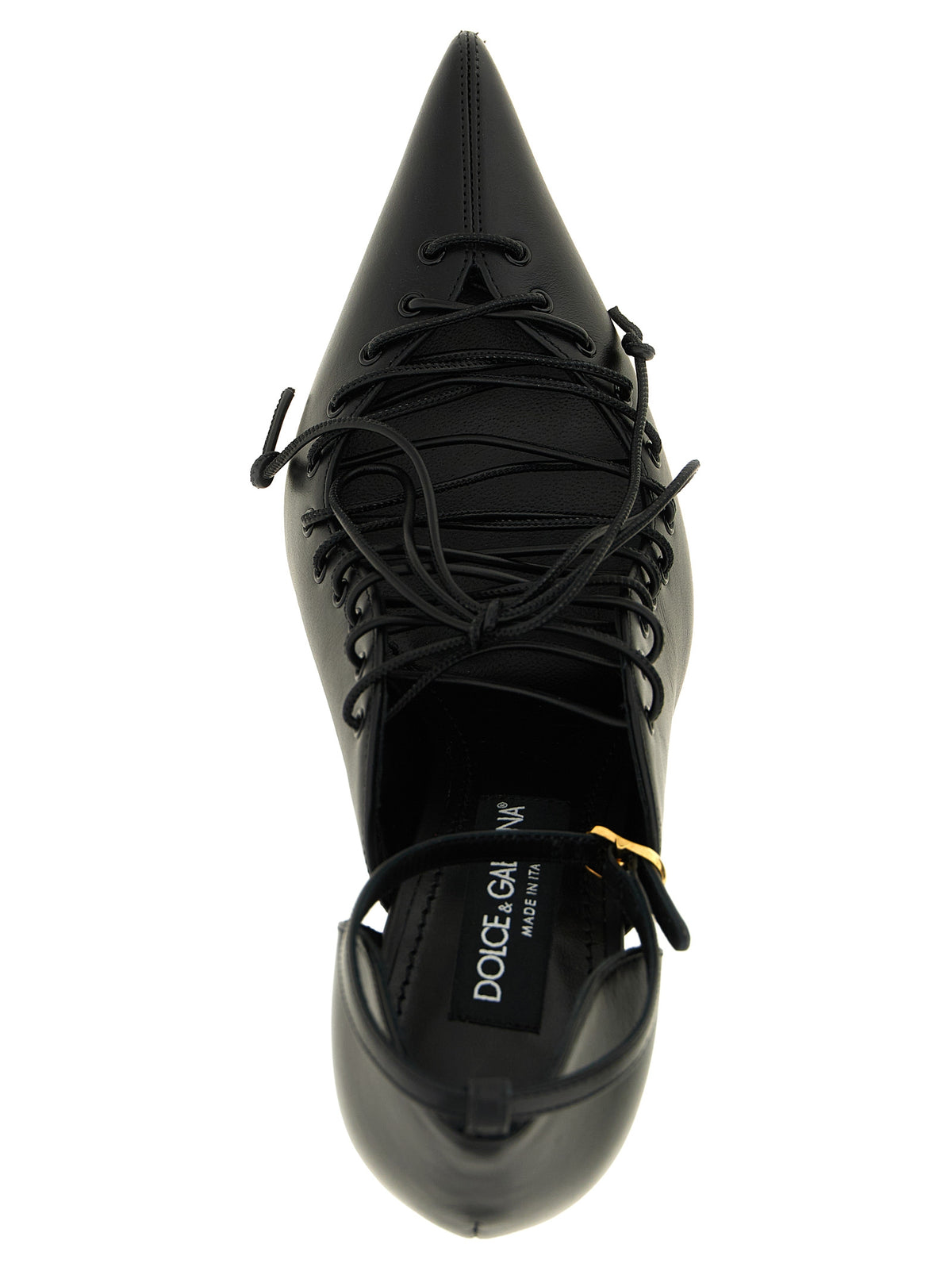 Dolce & Gabbana Black Calfskin High Heel Pumps