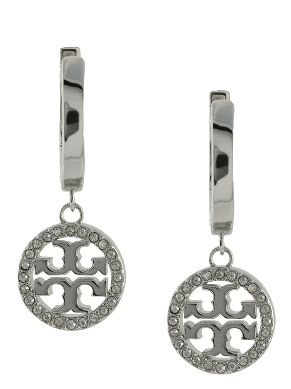 Tory Burch Silver Brass Earrings