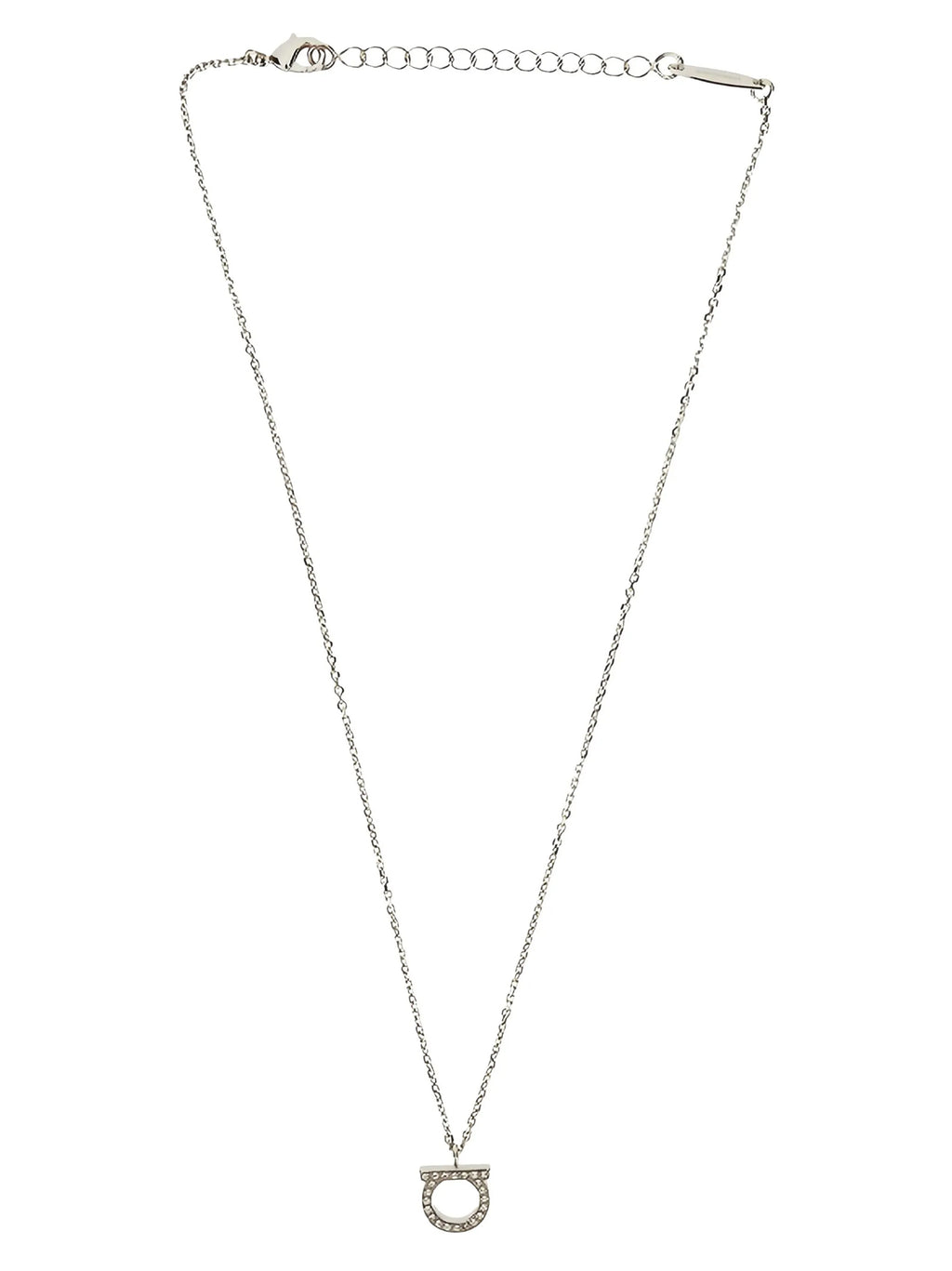 Ferragamo Silver Brass Necklace