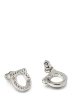 Ferragamo Silver Brass Earrings
