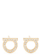 Ferragamo Gold Brass Earrings