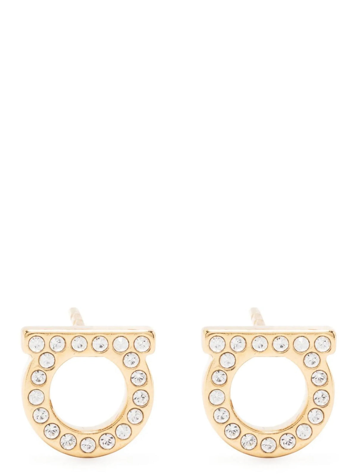 Ferragamo Gold Brass Earrings