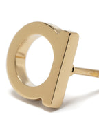 Ferragamo Gold Brass Earrings