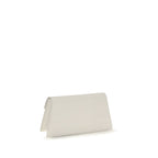 Alexander McQueen White Calf Leather Bos Taurus Shoulder Bag