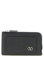 Valentino Garavani Black Calfskin Cardholder